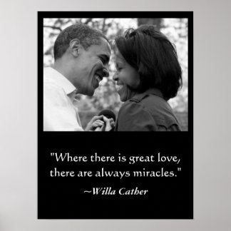 POSTER, BARACK EN MICHELLE OBAMA VAN LOVE EN MIRAC POSTER