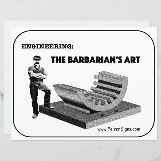 Poster - Barbarijse kunst (Voorkant / Achterkant)