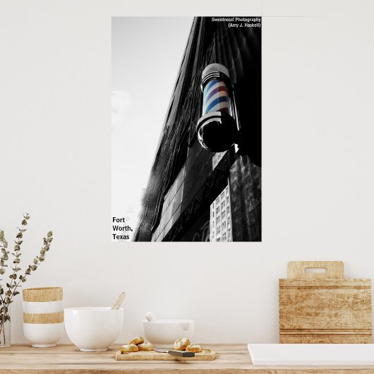 Poster Barber Shop Pole (Keuken)