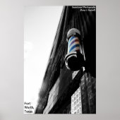 Poster Barber Shop Pole (Voorkant)