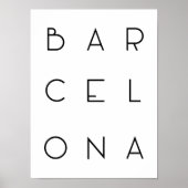 Poster Barcelona (Voorkant)