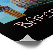 Poster Barcelona Catalonia Sagrada Familia Retro (Hoek)