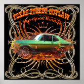 Poster "Barefoot Ronnie" 71 Green Yenko Nova (Voorkant)