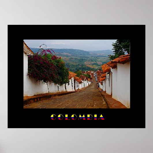 Poster Barichara Colombia (Voorkant)