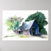 Poster - Barn op het platteland (Voorkant)