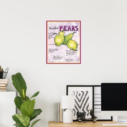 Poster Bartlett Pears (Thuiskantoor)