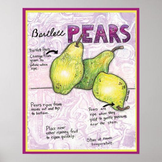 Poster Bartlett Pears (Voorkant)