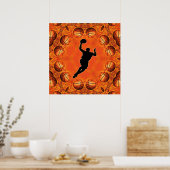 POSTER BASKETBALL PLAYER (Keuken)