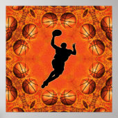 POSTER BASKETBALL PLAYER (Voorkant)