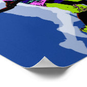 Poster Basketball-speler (Hoek)