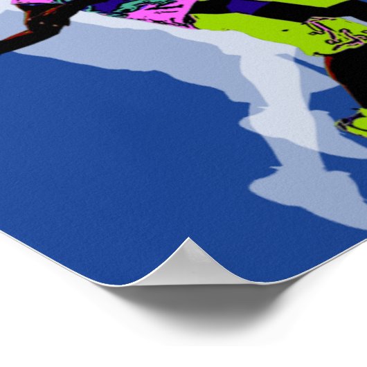 Poster Basketball-speler (Hoek)