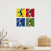Poster Basketball-speler (Keuken)