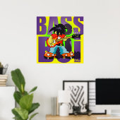 Poster "Bass Boi" - door Kev Moore (Thuiskantoor)