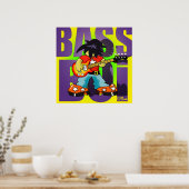Poster "Bass Boi" - door Kev Moore (Keuken)