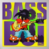 Poster "Bass Boi" - door Kev Moore (Voorkant)