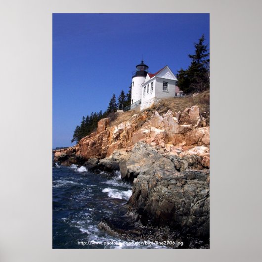 Poster/Bass Harbour Head Lighthouse Maine Poster (Voorkant)