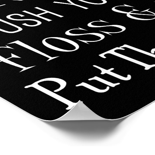 Poster Bathroom Rules (Hoek)