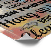 Poster Bathroom Rules | Hug Mam 8x10 (Hoek)