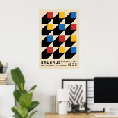 Poster Bauhaus Design Tentoonstelling 1923 Duitsla (Thuiskantoor)