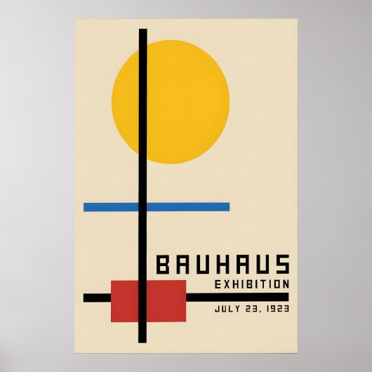 Poster Bauhaus Design Tentoonstelling 1923 Duitsla (Voorkant)