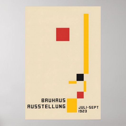 Poster Bauhaus Design Tentoonstelling 1923 Duitsla (Voorkant)