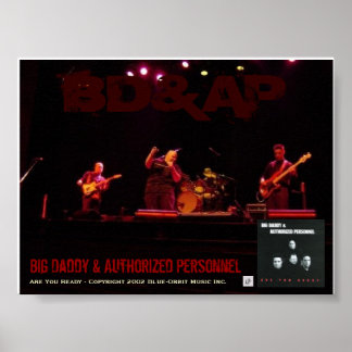 Poster - BD&AP-concert "Bent u klaar"-demonstratie