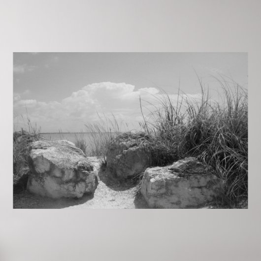 Poster "Beach Boulders" (Voorkant)