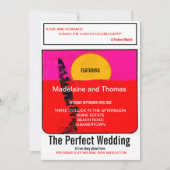 Poster Beach Retro van bruiloft Kaart (Voorkant)