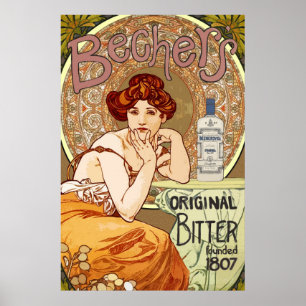 Poster - Beachers Original Bitter Opgericht in 180