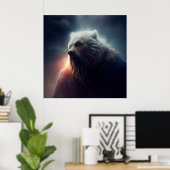Poster Bear (Thuiskantoor)