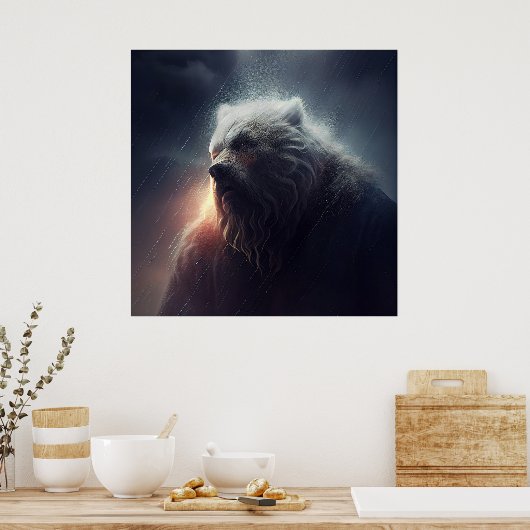 Poster Bear (Keuken)
