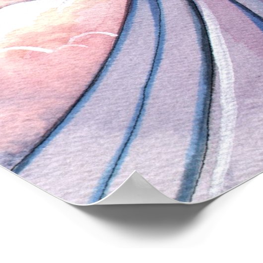 Poster Beauful Angel Print van Molly Harrison (Hoek)