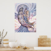 Poster Beauful Angel Print van Molly Harrison (Keuken)