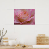Poster Beauful Pink Rose (Keuken)