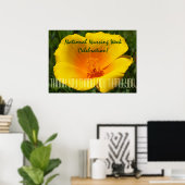 Poster bedankje Nationale Verpleegkundigenweek (Thuiskantoor)