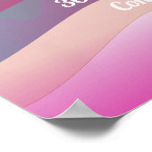 Poster Bedrijfs van de Regenbooggolven met Logo (Hoek)