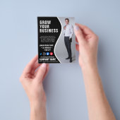 poster BEDRIJFSaangepaste logo kweken Flyer (Hand)