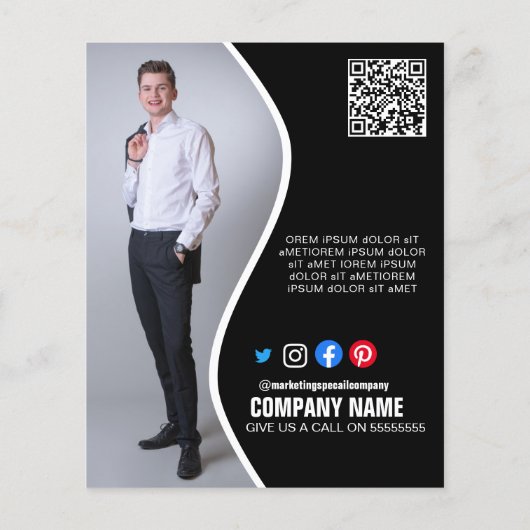 poster BEDRIJFSaangepaste logo kweken Flyer (Achterkant)