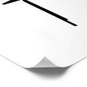 Poster - bedtijd X-Ray Skeleton Paars (Hoek)