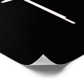 Poster - Bedtime X-Ray Skeleton zwart roze (Hoek)