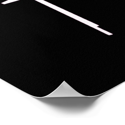 Poster - Bedtime X-Ray Skeleton zwart roze (Hoek)