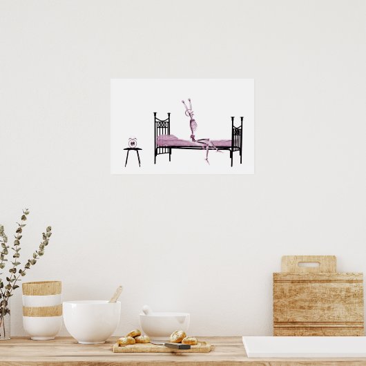 Poster - Bedtime X-Ray Skeletroze (Keuken)