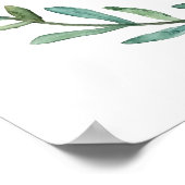 Poster beer en Wreath Woodland (Hoek)