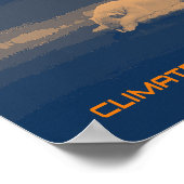 Poster Beer klimaatverandering (Hoek)