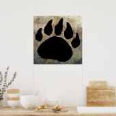 POSTER BEER PAW PRINT (Keuken)