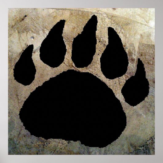 POSTER BEER PAW PRINT (Voorkant)