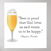 Poster Beer Quote (Voorkant)