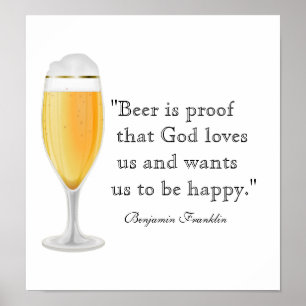 Poster Beer Quote