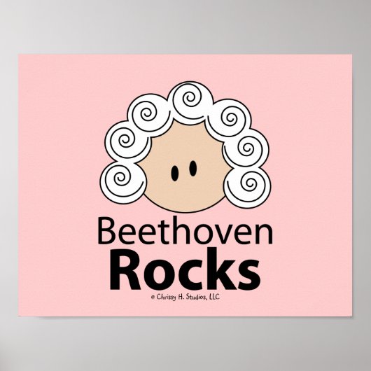 Poster Beethoven Rocks Beethoven (Voorkant)