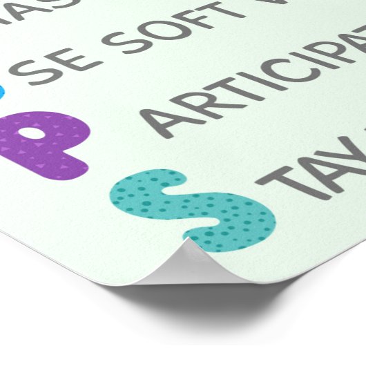 POSTER Beheer gedrag in klaslokaal groepsregels (Hoek)